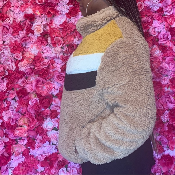 Faux Fur Bomber Jacket - Picture 2 of 3